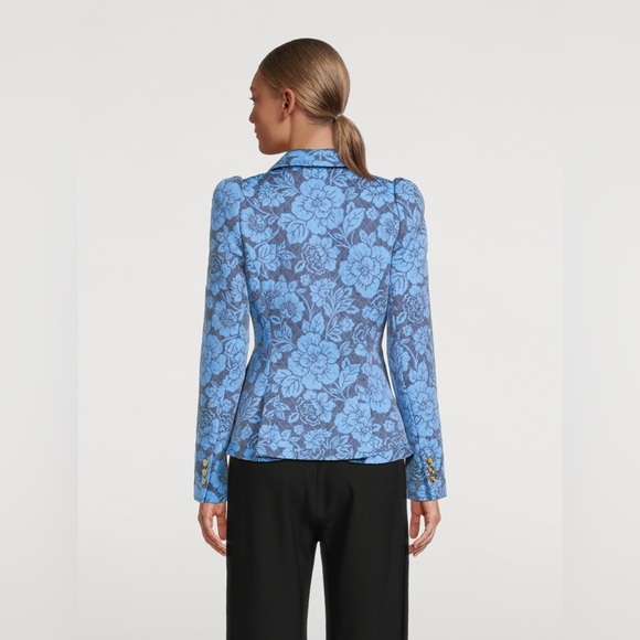 Smythe Blue Floral Blazer - Picture 4 of 9